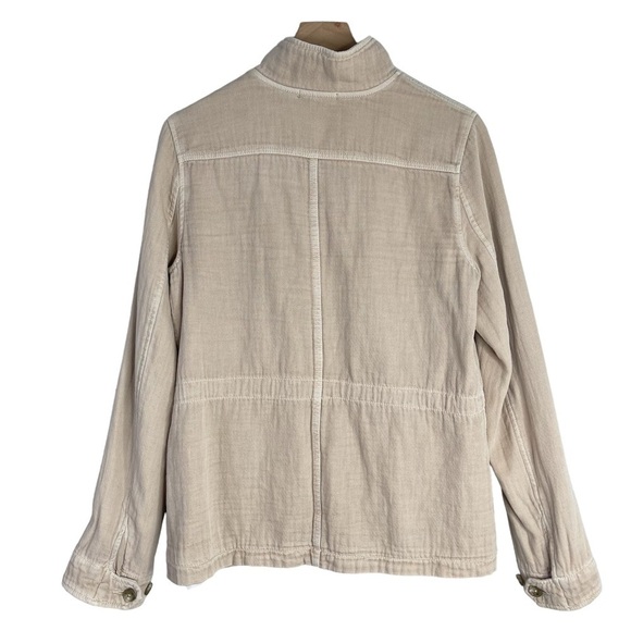James Perse Utility Jacket Womens Size 3 Large Cotton Safari Military Chore Coat - Picture 8 of 14